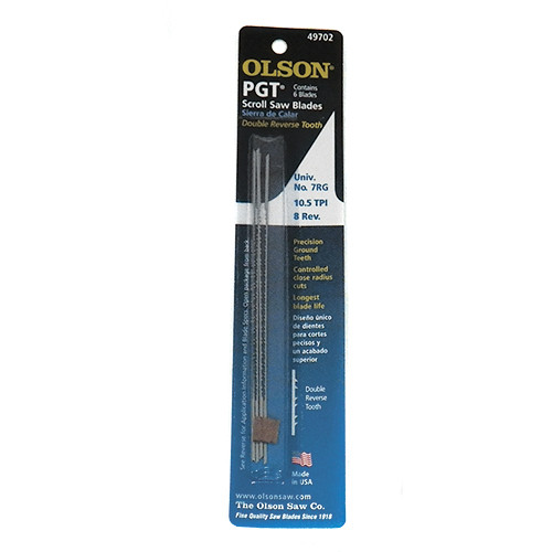 Olson PGT Scroll Saw Blades #49702 6pk