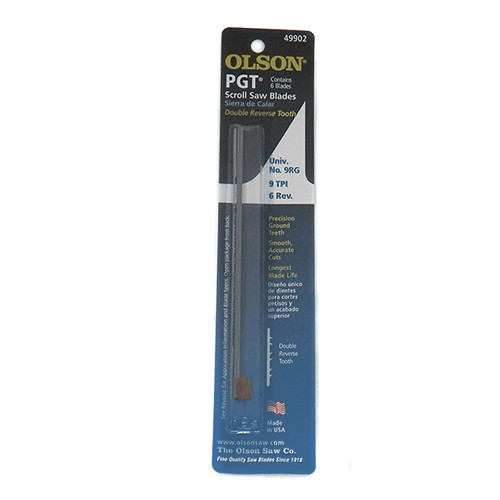 Olson PGT Scroll Saw Blades #49902 6pk