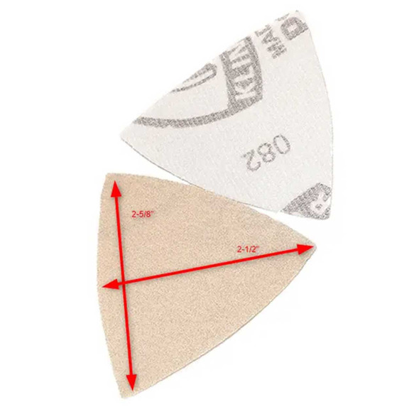 Proxxon Detail Sander Triangle Shape  K/O  Abrasive, 100 Grit, 10pk