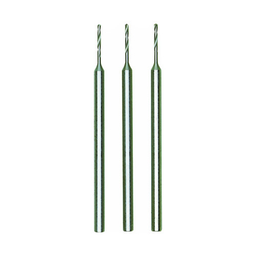 Proxxon 1/32" Tungsten Drill Bits 3 pk (tungsten vanadium steel)