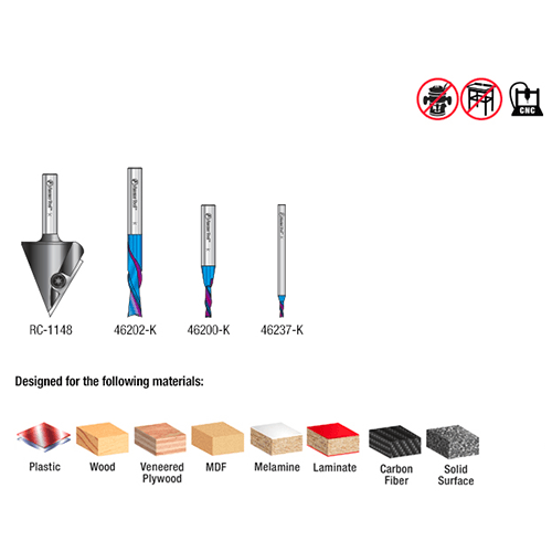 Amana Matt's CNC Starter Pack 4pc