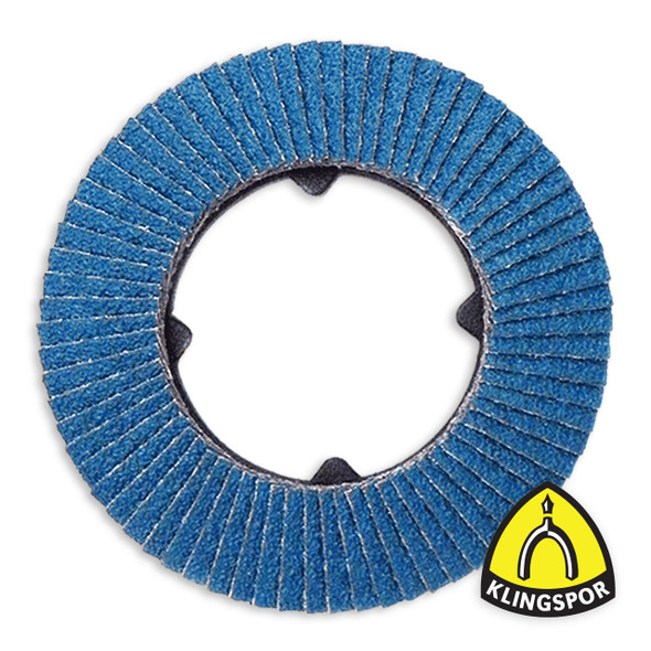 Klingspor Abrasives CMT Quick-Change 6° 60 Grit 4-1/2" Flap Disc