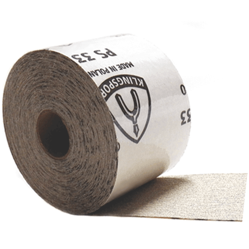 Klingspor Abrasives Stearate Aluminum Oxide, PS33, 2-1/2"x 10MT (33') Sticky Backed Roll, 150 Grit, For Porter Cable