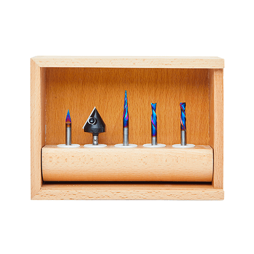 Amana CNC Signmaking Set V 5 Pieces