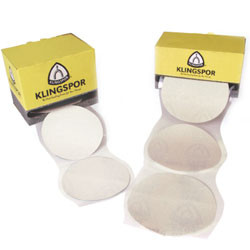 Klingspor Abrasives Stearate Aluminum Oxide, PS33, 6"x No Hole, 120 Grit, Pressure Sensitive Adhesive Discs, 100pk