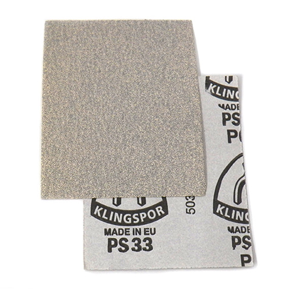 Klingspor Abrasives Stearated Aluminum Oxide, 4-1/2"x 5-1/2" Quarter Sheets, 80 Grit, 5pk