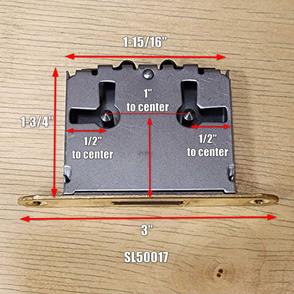 Mortise Cabinet Lock SM Brass
