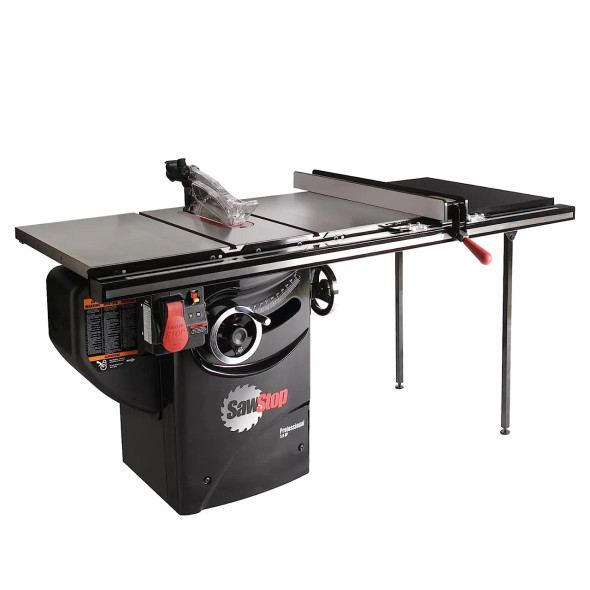 Sawstop Professional Cabinet Saw, 36" T-Glide Fence, 3HP, Single Phase