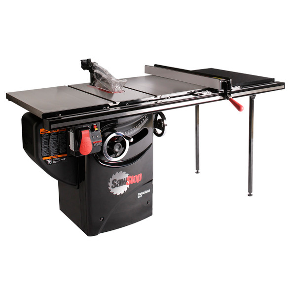 Professional 3HP Cabinet Saw with 36” Professional T-Glide Rip Fence, Rails & Extension Table Professional 3HP Cabinet Saw with 36” Professional T-Glide Rip Fence, Rails & Extension Table