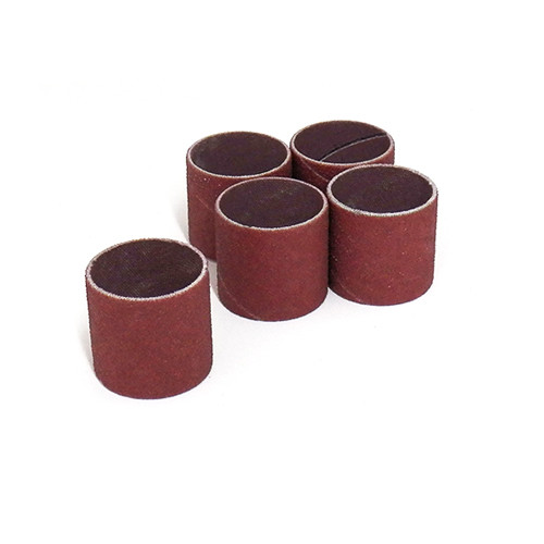 Klingspor Abrasives Aluminum Oxide Sanding Sleeves, 1"x 1" 100 Grit, 5pk