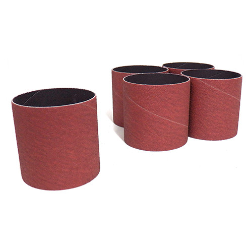 Klingspor Abrasives Aluminum Oxide Sanding Sleeves, 3"x 3" 100 Grit, 5pk