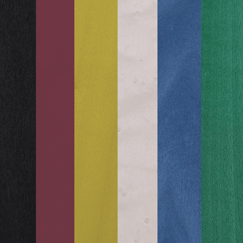 3 Square Feet, Dyed Primary Colors, 4.5" To 6.5" Wide X 12" Long, Sequence Matched Veneer Sheets
