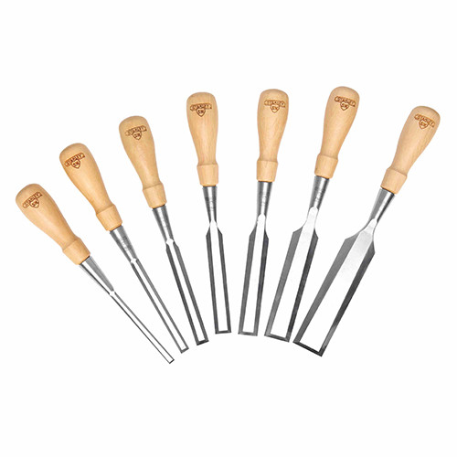 Stanley 8pc Sweetheart Socket Bevel Chisel Set w/Tool Roll