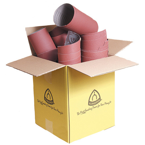 Klingspor's World Famous Bargain Box, 10lbs of Coarse, Medium, & Fine End Rolls