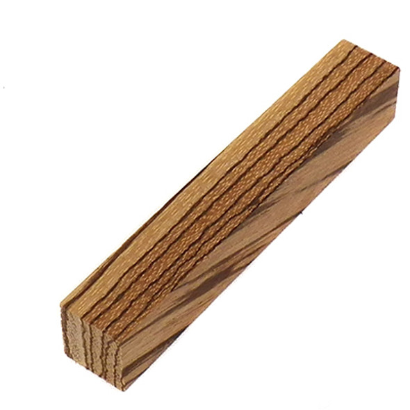 Zebrawood Pen Blank 3/4x3/4x5", each