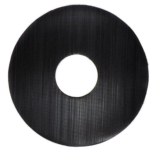 10" Disc With 3" Center Hole PSA Backed Black Hook For Hook & Loop Discs