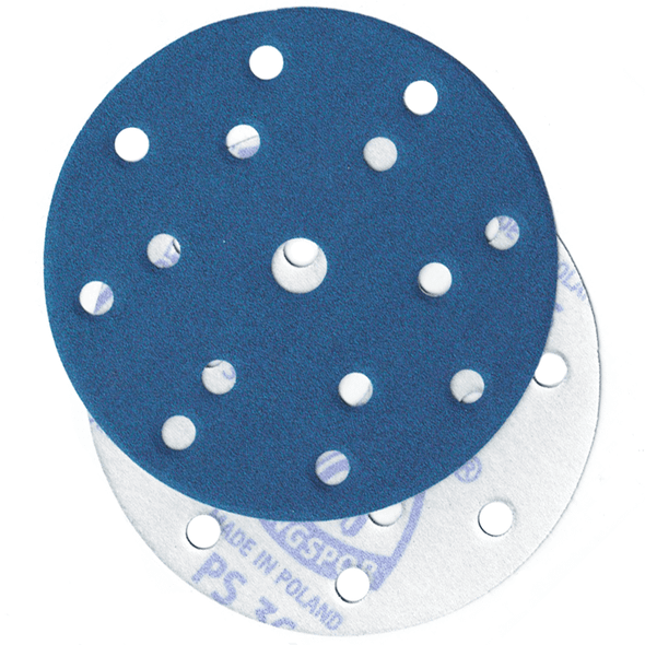 6"X 15 Hole AZ-Plus 100 Grit H&L 50pk