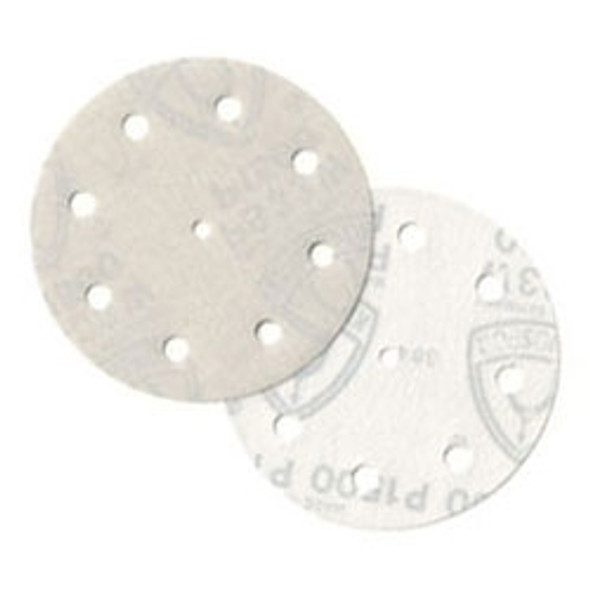 Klingspor Abrasives Extra Stearate Aluminum Oxide, 5"x 9 Hole, Hook & Loop, 400 Grit Discs, 10pk