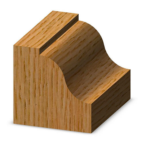 Roman Ogee 1/4R X 11/16CH X 1/2SH