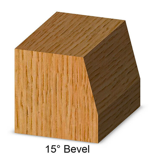 Edge Bevel 1/2CL X 15 Deg. X 1/2CH X 1/4SH