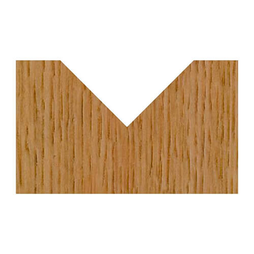 V-Groove 3/4 D X 3/8 PL X 1/2 SH