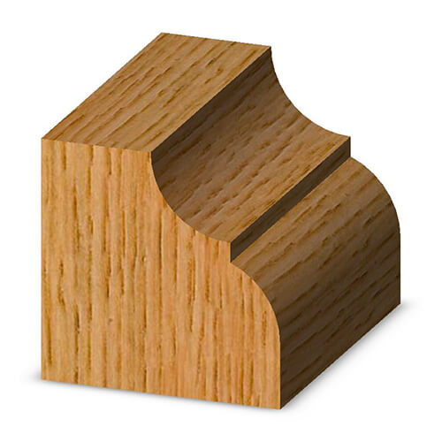 Cove & Bead 1/4R X 5/8CL X 1/4SH