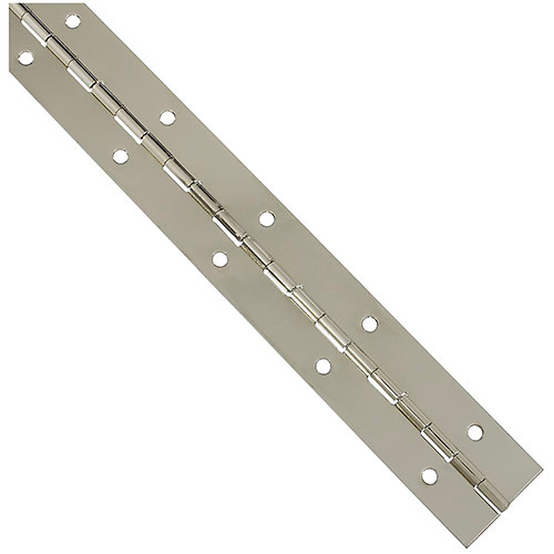 Nickel 12" Continuous Hinge (cut to desired length)