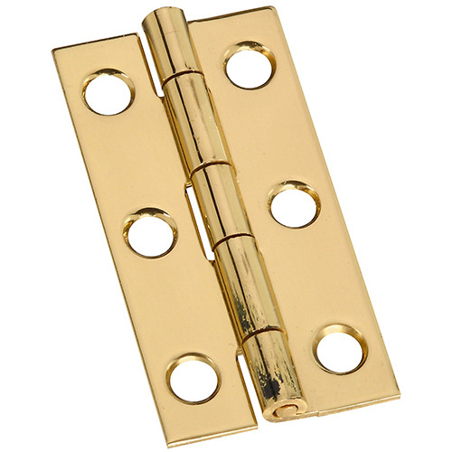 2"X1" Brass Narrow Hinge 2pk