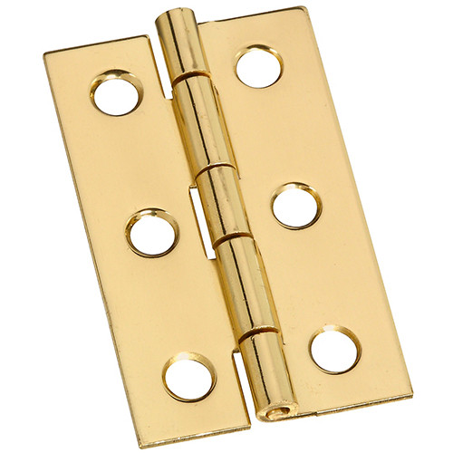2"X1-3/16" Brass Medium Hinge 2pk