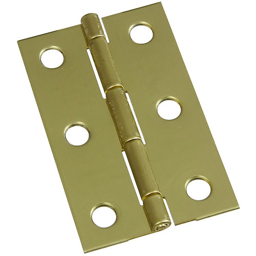 2-1/2"X1-9/16" Brass Medium Hinge 2pk