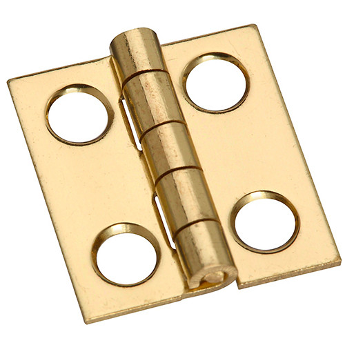 3/4"X11/16" Brass Medium Hinge 4pk