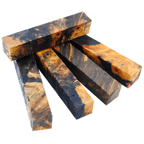 Stabilized Pen Blank Buckeye Burl Clear