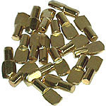 Shelf Supports Pegs Brass (20 pk)