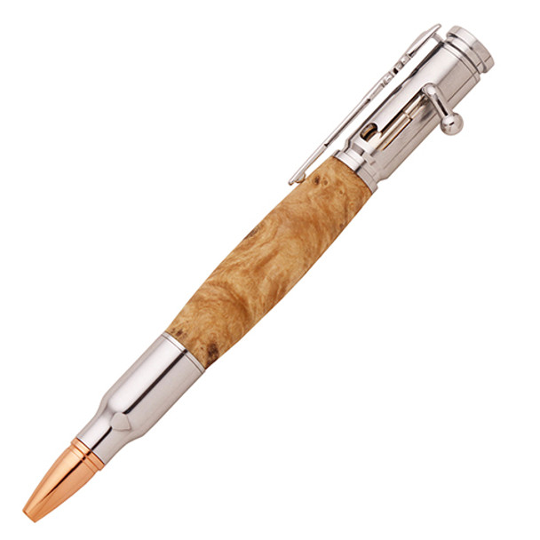 30 Cal Bolt Action Pen Kit Chrome 30 Cal Bolt Action Pen Kit Chrome