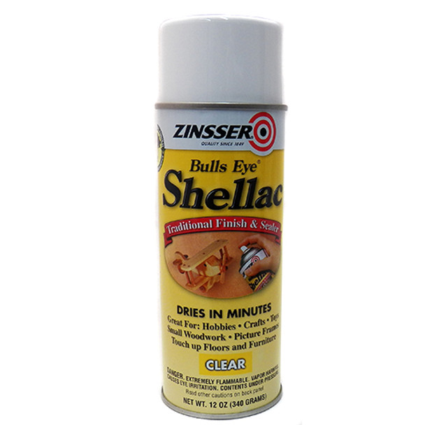 Zinsser Bulls Eye Shellac, Clear Aerosol