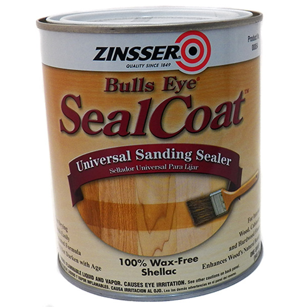 Zinsser Bulls Eye Shellac, Sealcoat, Quart
