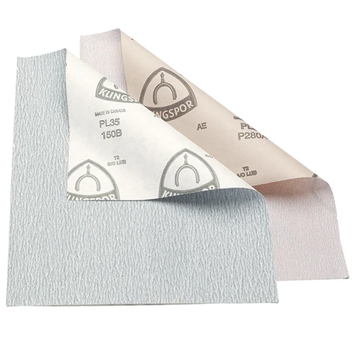 Klingspor Abrasives 320 Grit, Stearated Silicon Carbide, 9"x 11" Sheets, 50pk