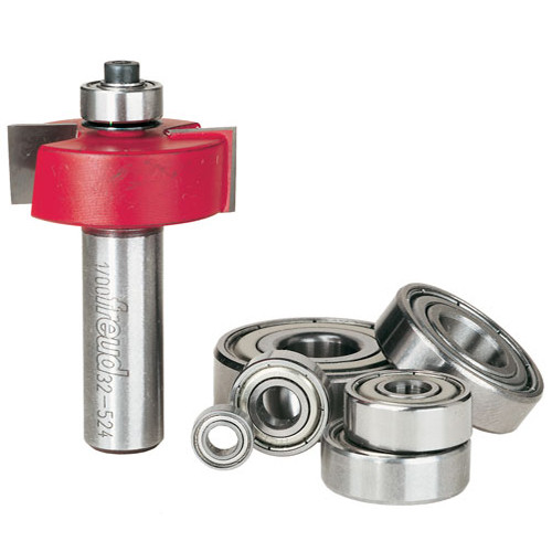 Rabbeting Bit & Bearing Set 1/2" Shk.