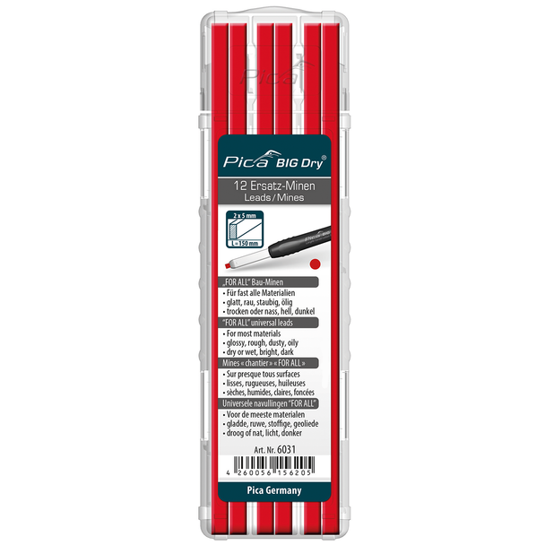 Pica Big Dry Refills Red 12pk