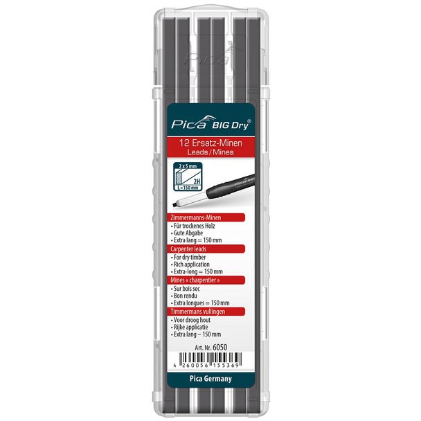 Pica Big Dry Refill Carpenter Graphite 2H