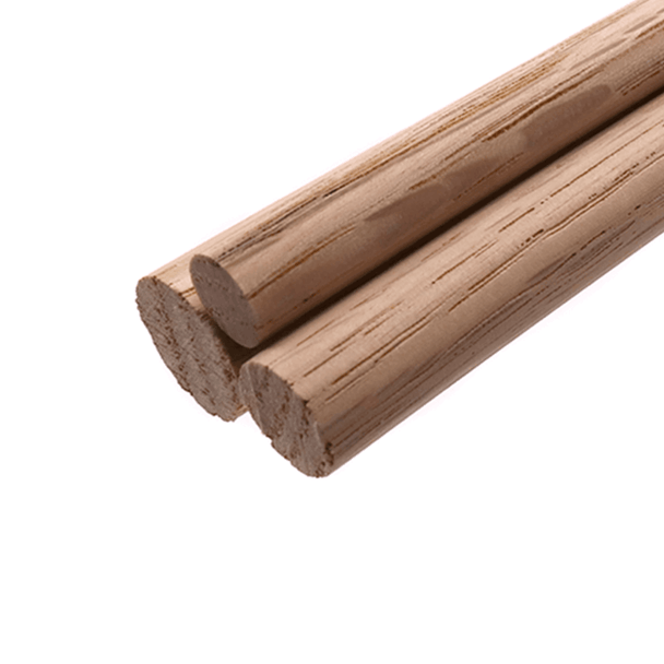 7/8" X 36" Oak Dowel Rod