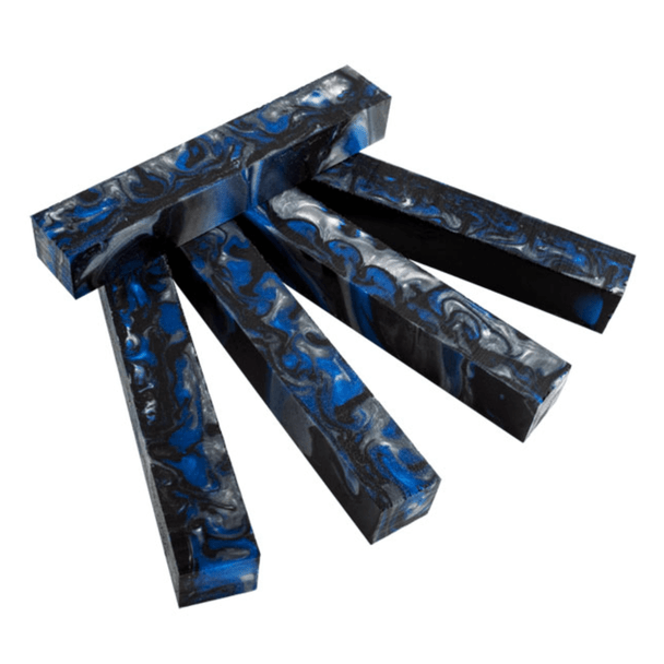 Inlace Acrylester Pen Blank Blue Damascus