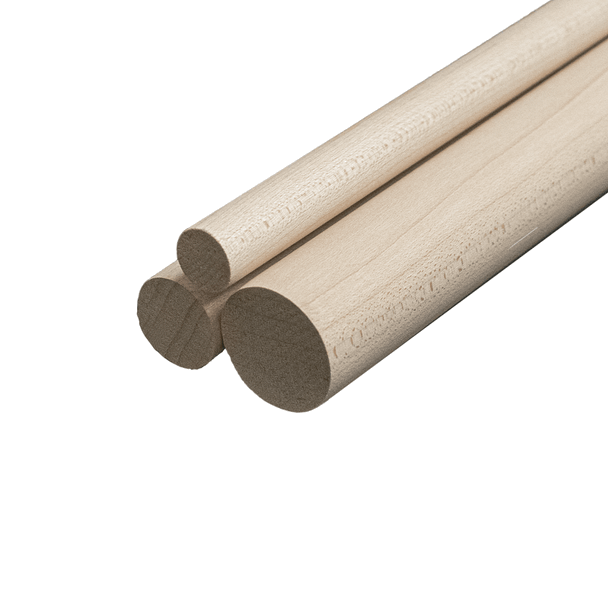 1-1/8 X 36" Maple Dowel Rod