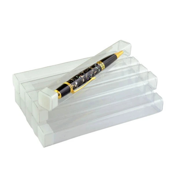 Clear Plastic Tubes for Pens and Scroll Saw Blades