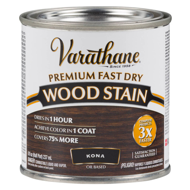 Varathane Premium Fast Dry Wood Stain Kona Half Pint