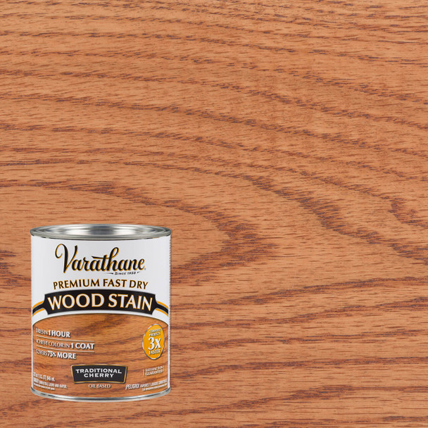 Varathane Premium Fast Dry Wood Stain Traditional Cherry Quart