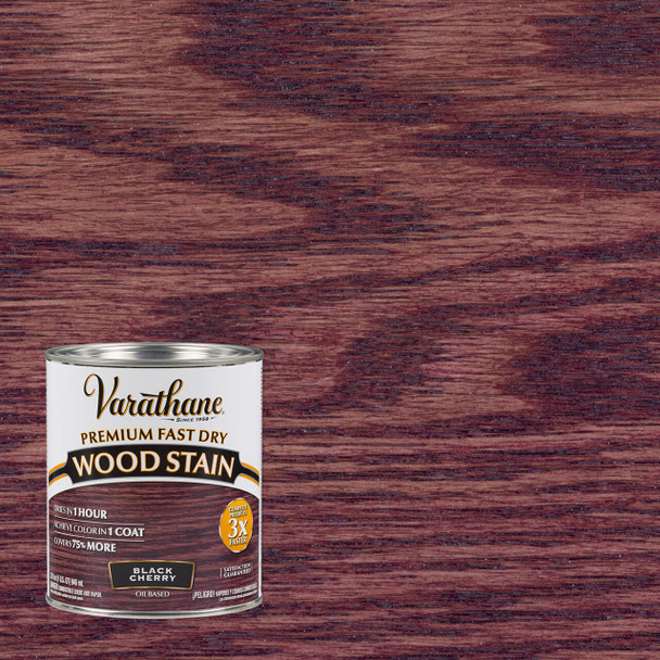 Varathane Premium Fast Dry Wood Stain Black Cherry Quart