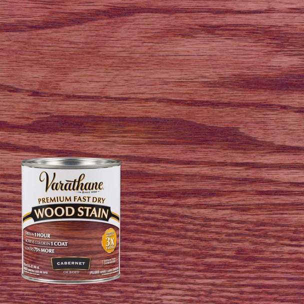Varathane Premium Fast Dry Wood Stain Cabernet Quart