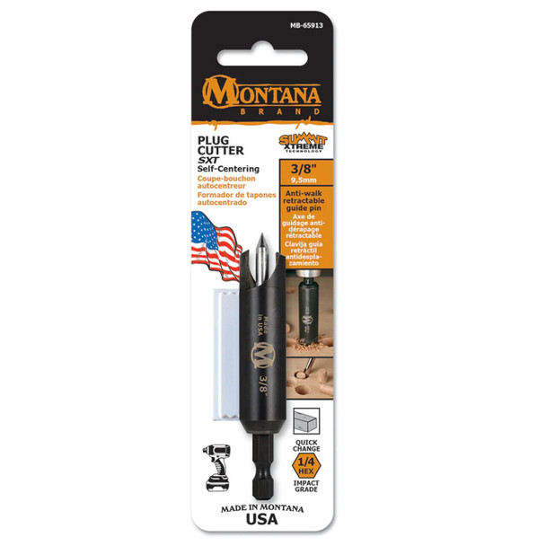 Self Center Plug Cutter 3/8"