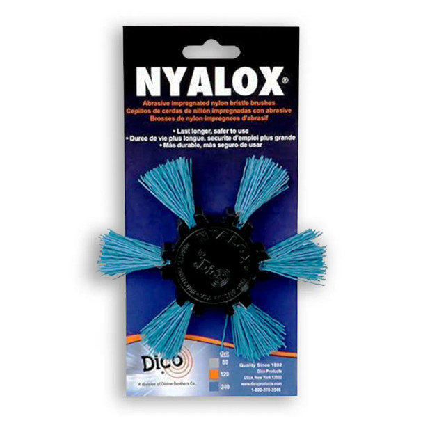 Dico Nyalox Flap Brush 4" Blue 240 Grit